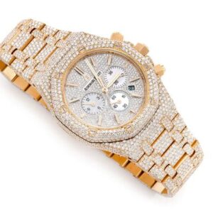 Men's iced out audemars piguet shop