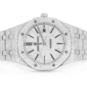 MOISSANITE AP WATCH ROYAL OAK FULL ICED OUT