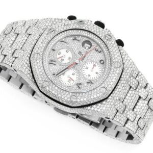 Best Silver Offshore Men’s Moissanite Audemars Piguet