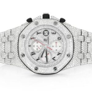 Silver Offshore Men’s Moissanite Audemars Piguet Price