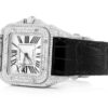 Men Cartier Black Strap Diamond Watch Buy Online