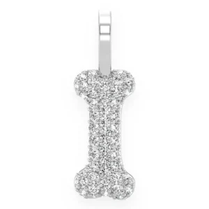 Dog Bone Diamond Pendant