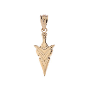 Gold Spear Point Arrowhead