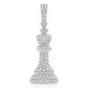 King Chess Piece Diamond Pendant