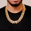 Plain Cuban Chain For Him Gold