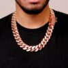 Plain Cuban Chain For Him Rose