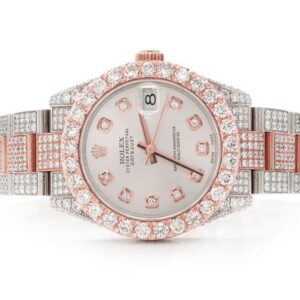 Two-Tone Rolex Diamond Watch for Men