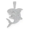 Shark Diamond Pendant Slive