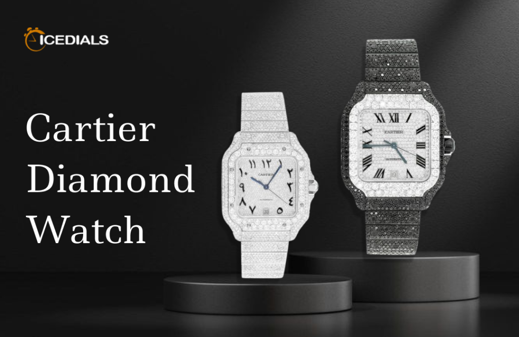 Iced-Out Black Diamond Watch
